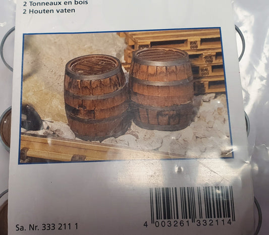 POLA Two wooden barrels. 333211