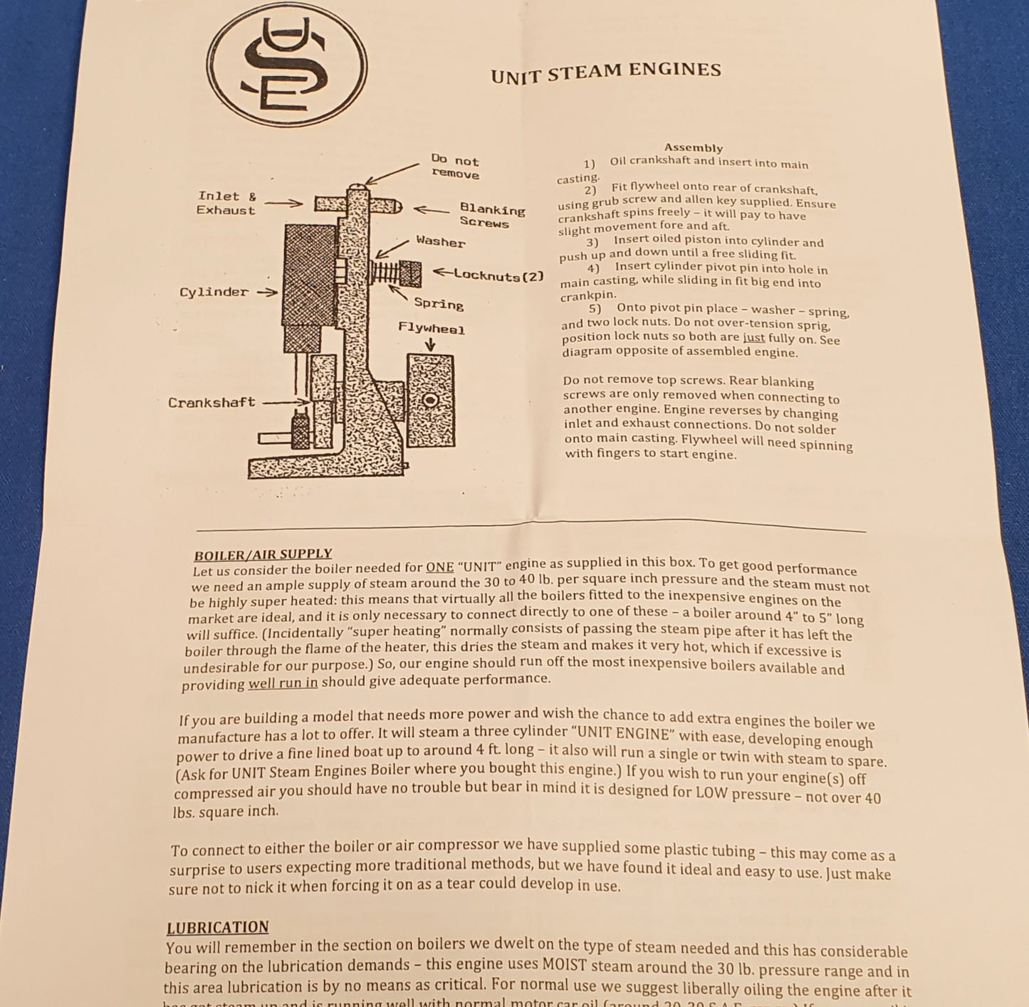 Steam Engine - USE Kit No1