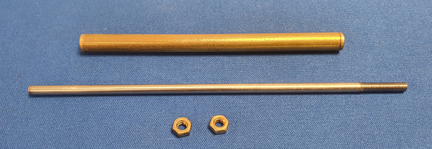 Brass Prop shaft 6" long