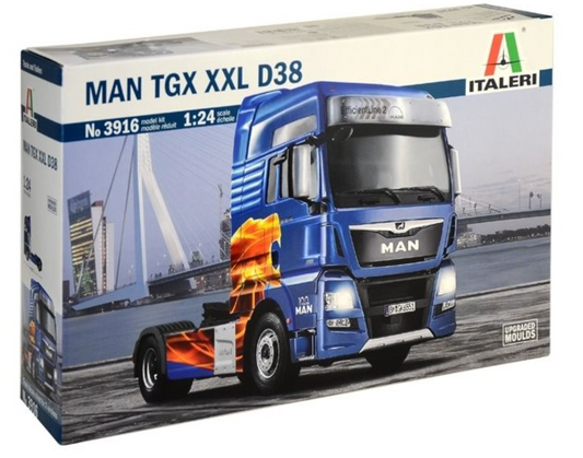Italeri MAN TGX XXL D38 1/24th Scale Plastic Kit - 3916
