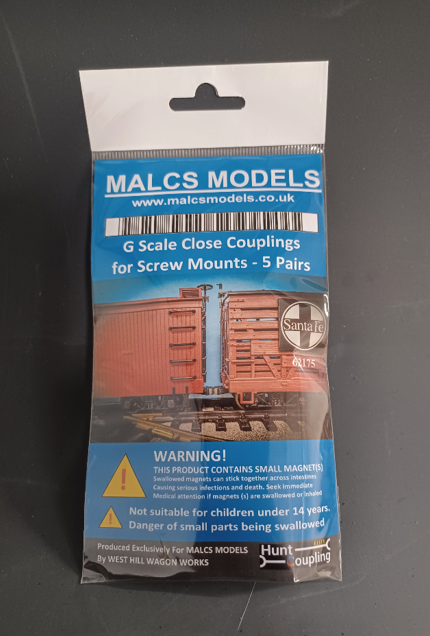 Malcs Models G Scale Close Magnetic Couplings (5 Pair)