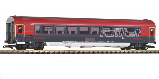 PIKO G Scale Personenwagen Railjet Second Class Coach OBB Ep.VI - 37665