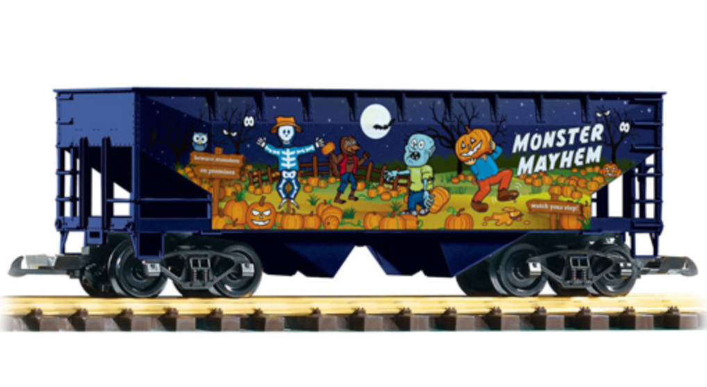 PIKO G Scale Bulk Hopper Wagon "Halloween Monster Mayhem" - 38936