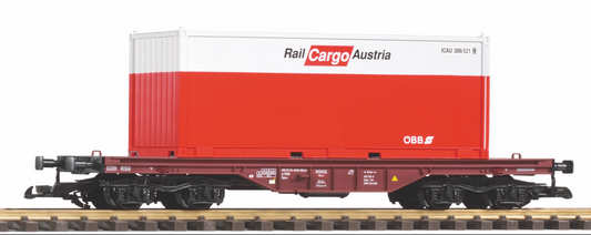 PIKO G Scale ÖBB V Flat w/Container - 37011