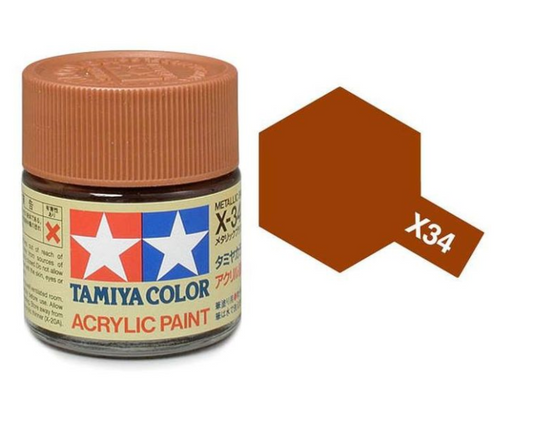 Tamiya X34 - 10ml Metallic Brown