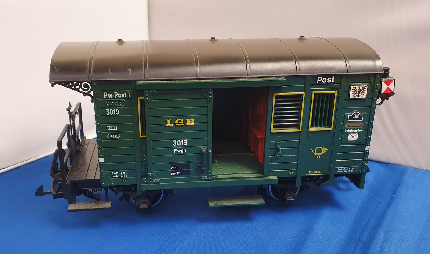 LGB Boxcar G Scale -Post L 3019