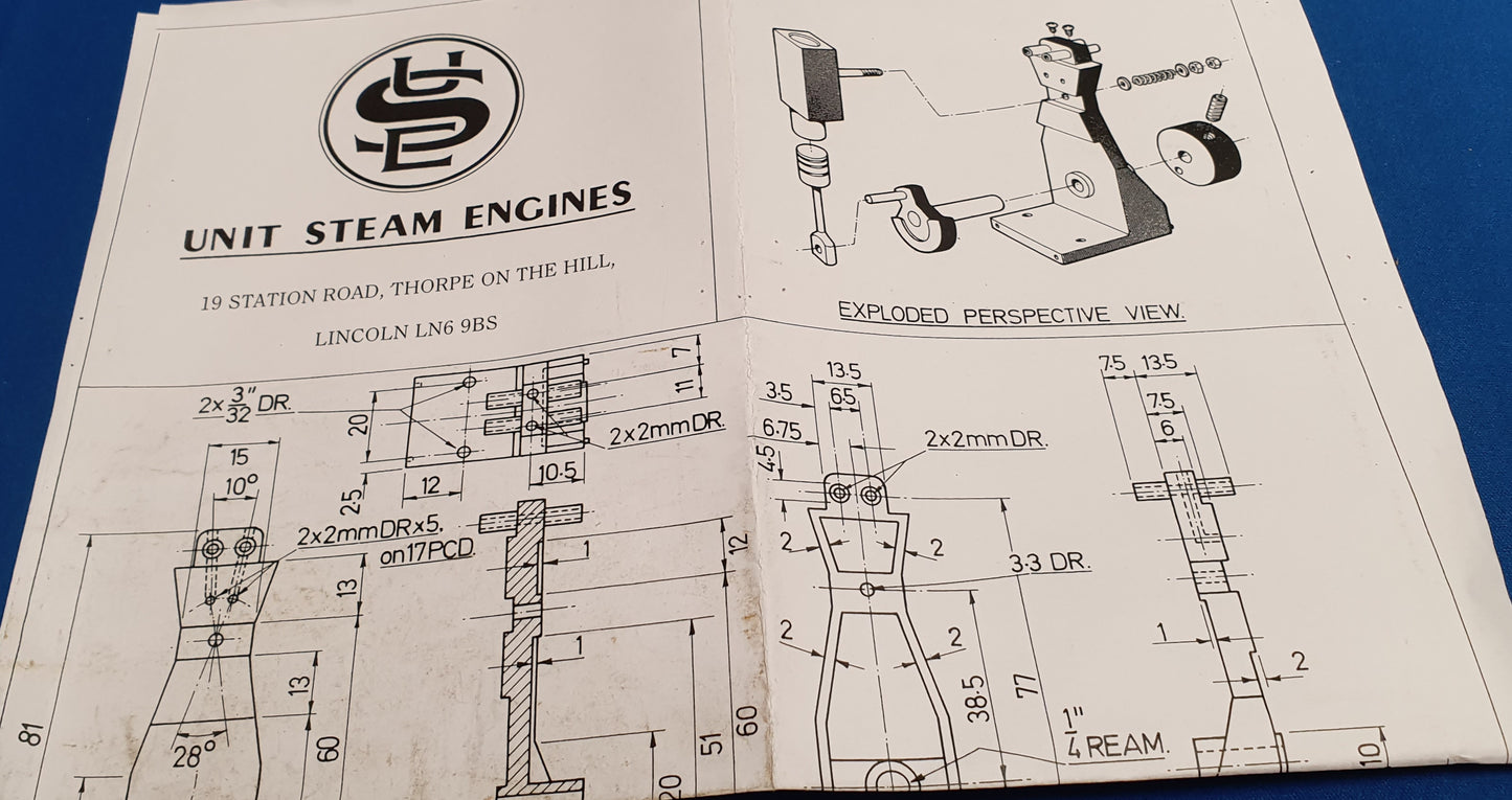 Steam Engine - USE Kit No2 Unmachined kit.