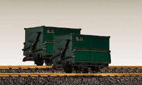 LGB Field Railroad Bulk Goods Cars, Green, 2 pieces, Collection Item - 40190
