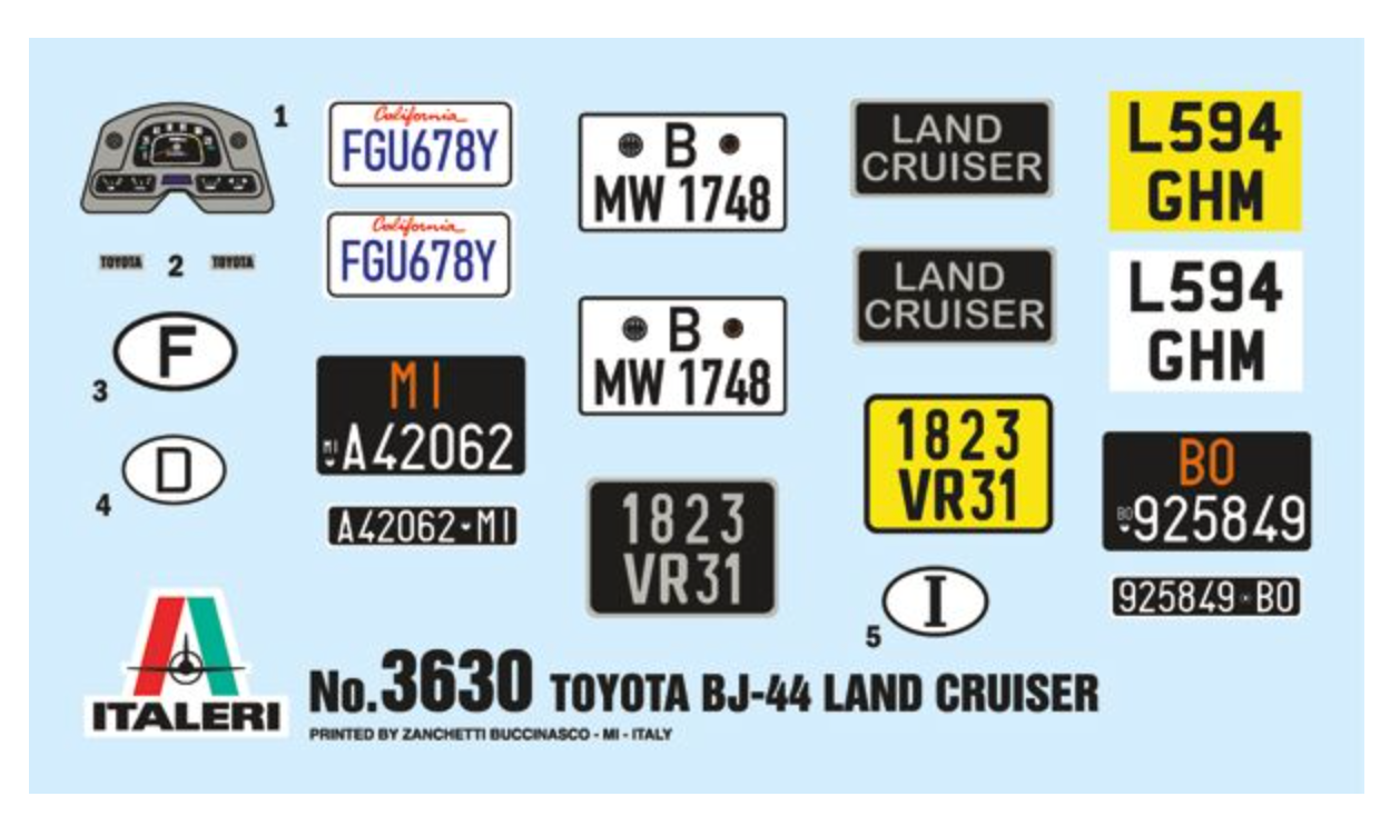 Italeri 1/24 Toyota Land Cruiser BJ-44 - 3630