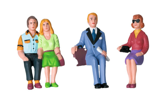 LGB Set of Seated Passenger Figures with luggage