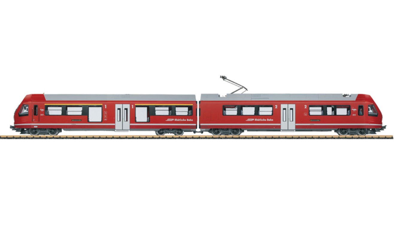 LGB RhB Class ABe 4/16 "Capricorn" Powered Rail Car Train Set - 23100