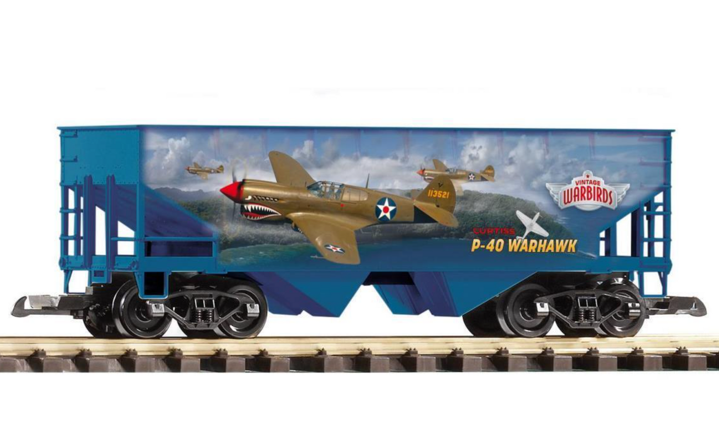 PIKO G Scale Warbird Hopper wagon "P-40 Warhawk" - L38938