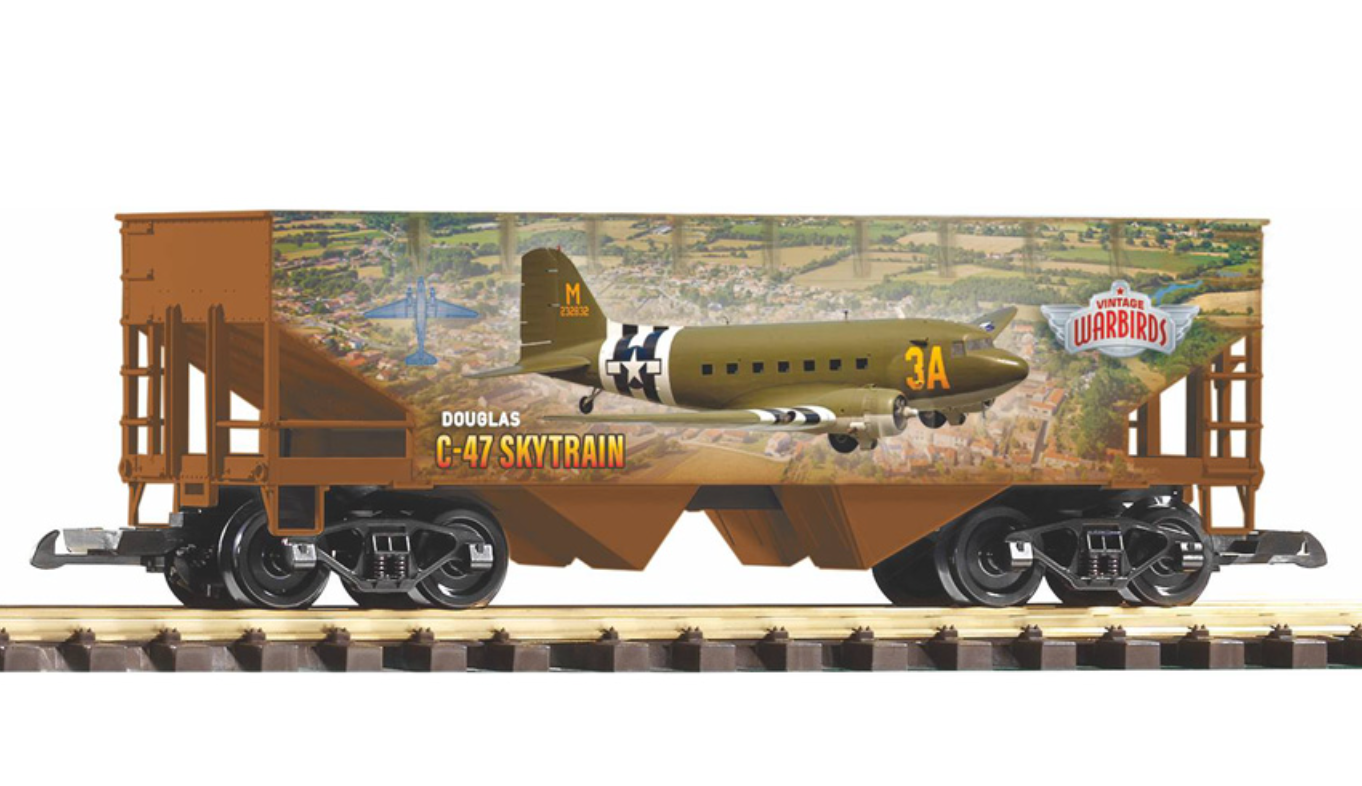 PIKO G Scale Warbird Hopper wagon "C-47" - L38940
