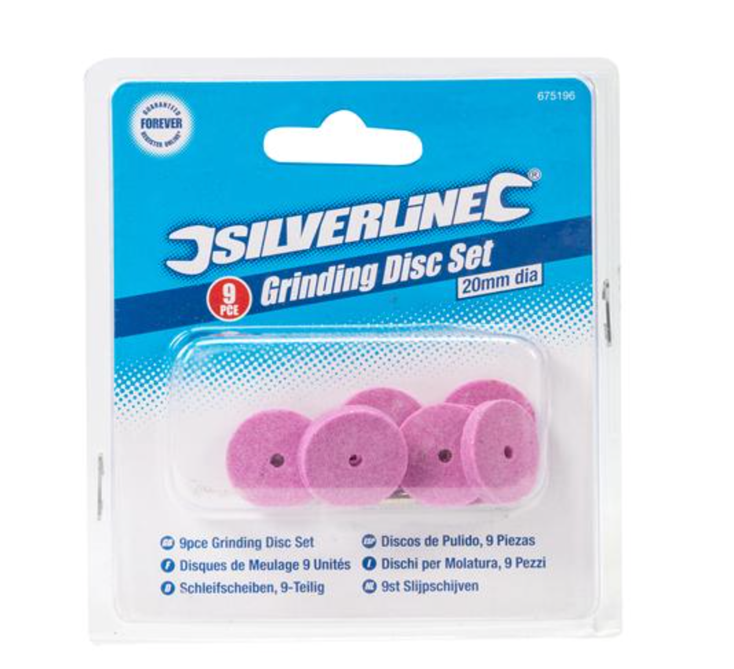 SilverLine Tools -   Aluminium Oxide Grinding Discs, 9-Piece