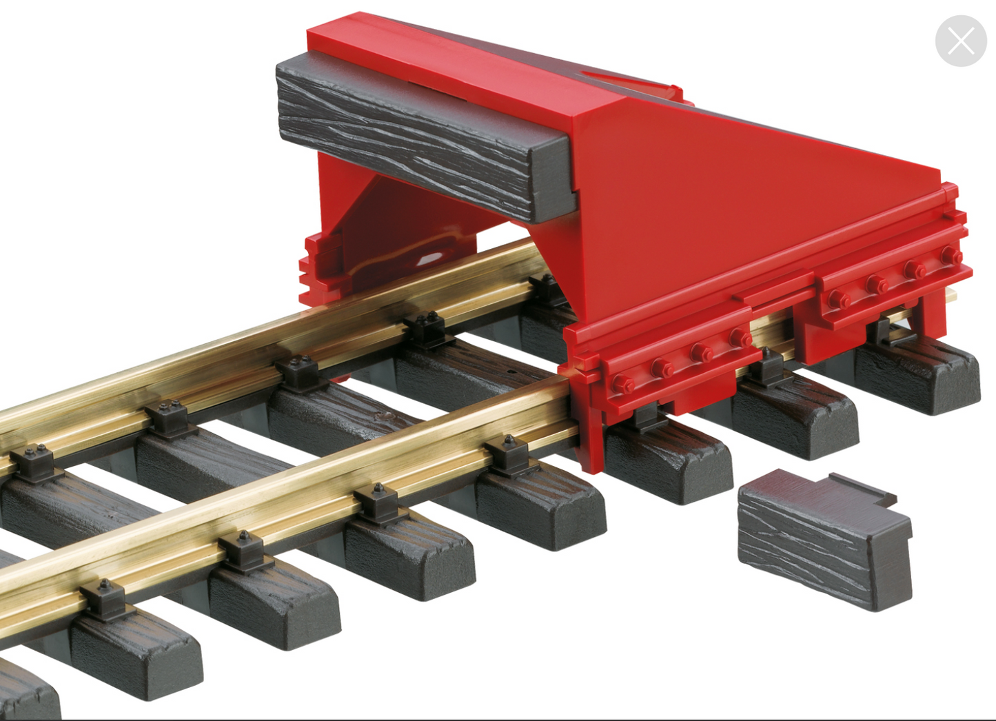 LGB G Scale RhB Track Bumper - Red