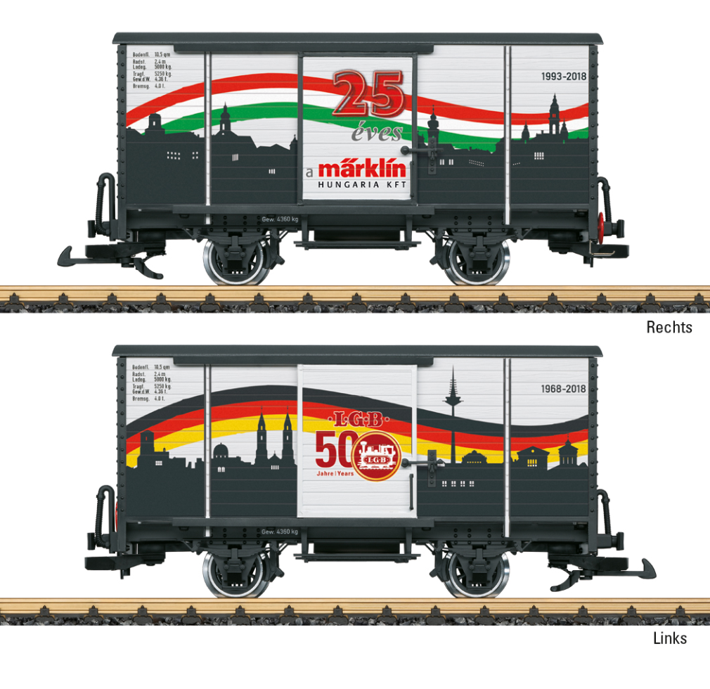 LGB Special Wagons for "Märklin & LGB Anniversary" G Scale - 43264
